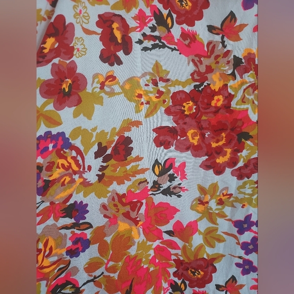 Natural Life Floral Maxi Dress Rayon Sleevless Halter Boho Summer Pockets M - Picture 5 of 13